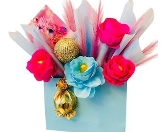 Luxury Lollipop Rose Bouquet| Handcrafted Keepsake Gift.