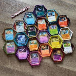 encase pokemon booster pack in resin EVORETRO Dispenser 6-Slot Acrylic TCG Display Case – Card Dispenser & Card Pack Dispenser Compatible with Pokémon, MTG, Lorcana, Yu-Gi-Oh, One Piece : Toys & Games ups every trainer craves Creative Pokemon Card Art on