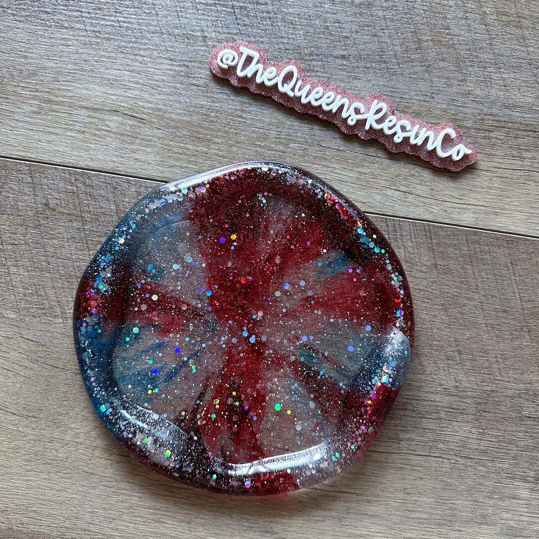 Cherry Pinwheel Blob Tray | Ready to Ship ~ Multipurpose Resin Tray or ...