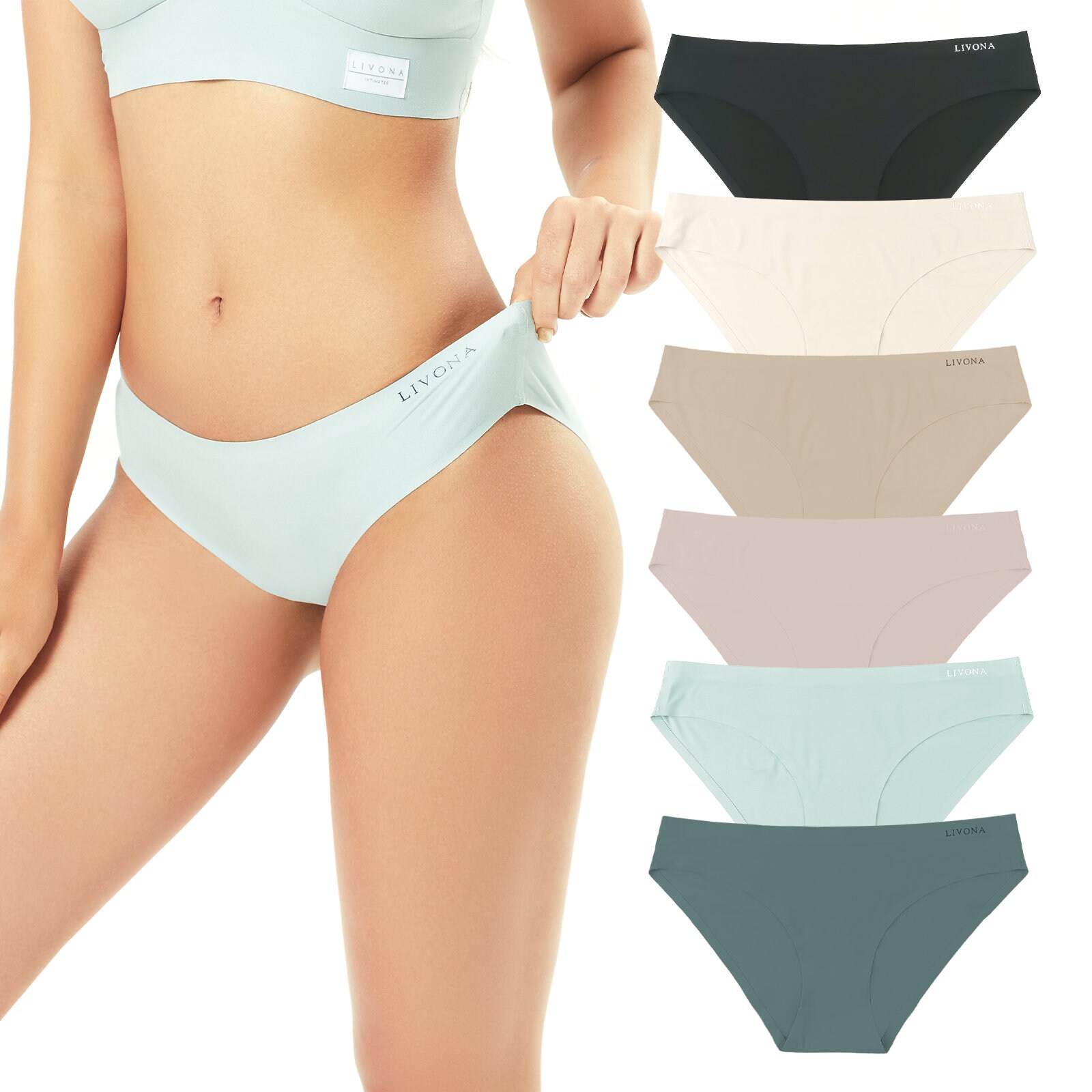 Livona 6 Pack Seamless Underwear for Women Cheeky Underwear Etsy
