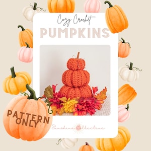 Crochet Pumpkin Pattern – Easy Customizable Fall Decor (PDF Digital Download)