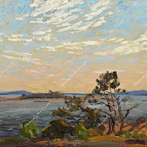 Franklin Carmichael Islands, Georgian Bay Group of Seven, Giclee Canvas 