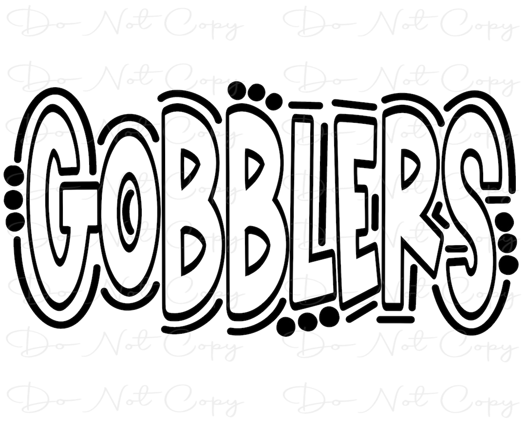 GOBBLERS Sublimation PNG and SVG Digital Artwork Digital Etsy