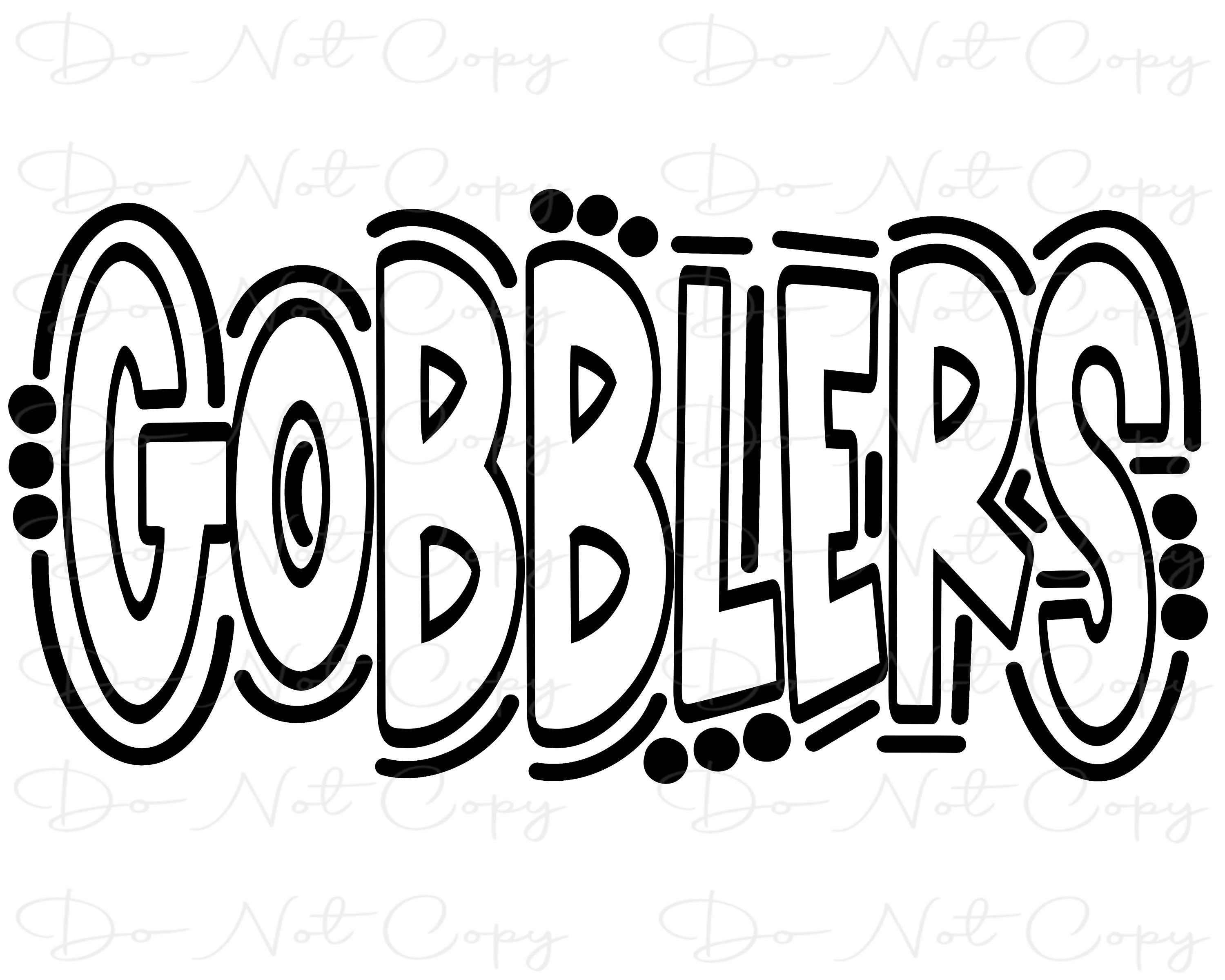 GOBBLERS - Sublimation PNG and SVG - Digital Artwork - Digital Art
