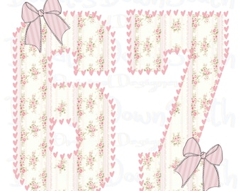 Six Seven 67 - Preppy - Coquette - DTF Sublimation PNG - Digital Artwork - Clip Art