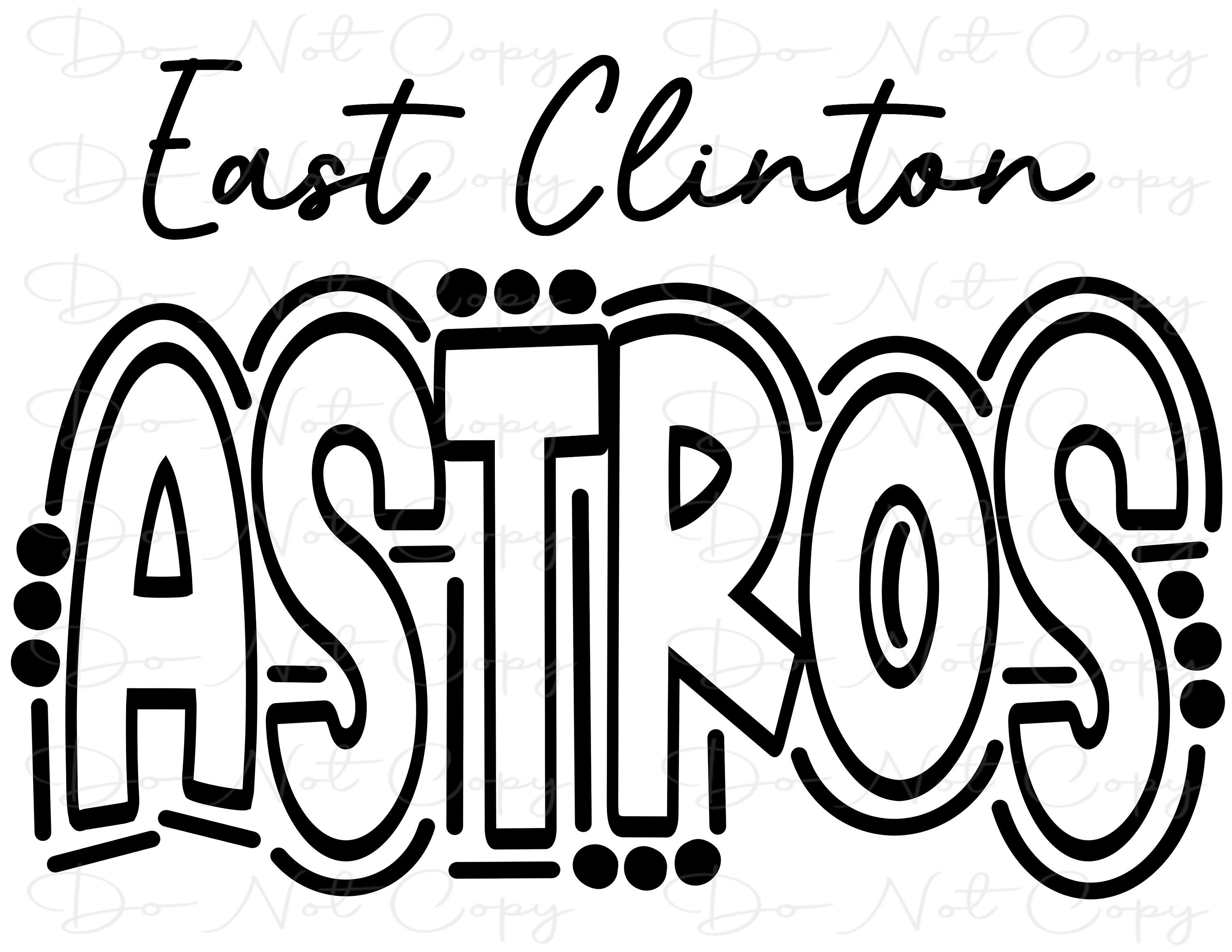 OH, East Clinton Astros - School Spirit Shirts & Apparel