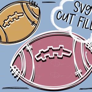 FOOTBALL - Doodle - Hand Drawn - Sublimation PNG and SVG - Digital Artwork