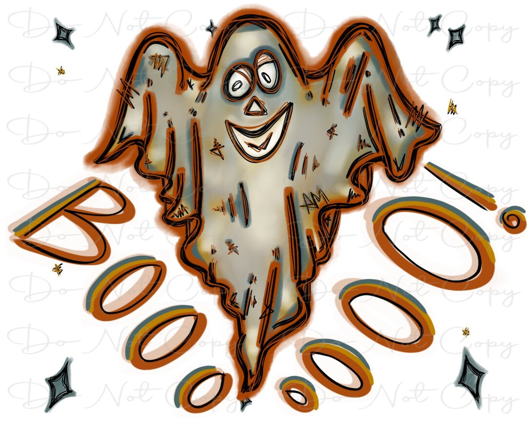 BOO Ghost - Halloween- Sublimation PNG - Digital Artwork - Clip Art - Etsy