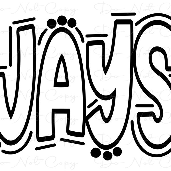 Jay Letters Jays Font - Etsy