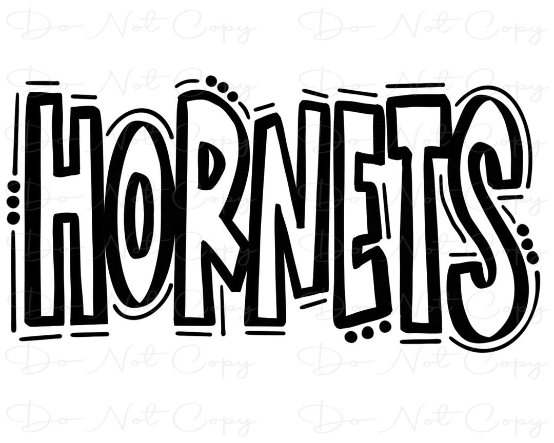 Doodle Letters Transparent Background Sublimation PNG and SVG