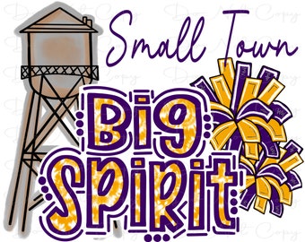 Pequeño pueblo, gran espíritu PNG: Tie-Dye morado y dorado (Obra de arte digital)