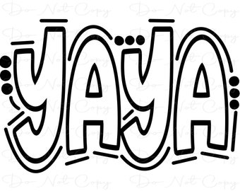 Yaya Western Name Title PNG | Trendy, Yaya, Western, Aztec, Circle
