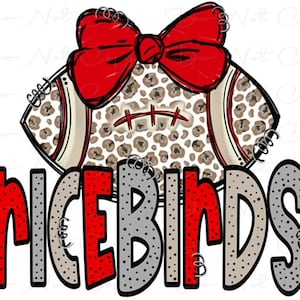 Ricebirds - Doodle Letters - Leopard Print - School Spirit - Sublimation PNG - Digital Art