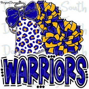KRIEGER - Cheer PomPoms Megaphon - Doodle Buchstaben - DTF Sublimation PNG - Digital Artwork