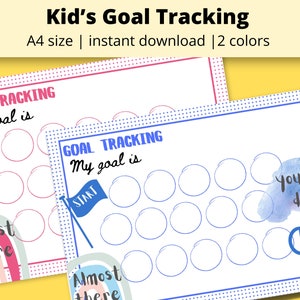 Printable Kids Goal Tracking Planner ideas for children goal tracking worksheet for kids reading log tracker preschool printable ideas