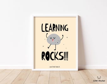 Cooles Klassenzimmer Poster | Klassenzimmer Dekor | Cartoon Kunstdruck | Lehrer zum Ausdrucken