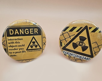 SCP Foundation / Horror / Sci-Fi 2.25 Inch Pinback Can Buttons