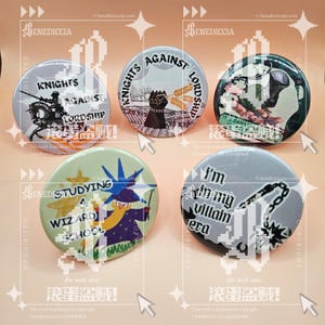 Funny Medieval Fantasy 2.25 Inch Pinback Can Buttons
