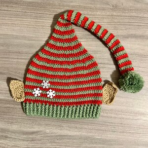 Crochet Holiday Elf Hat