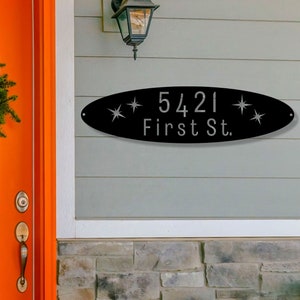 Retro Home Address | Mid Century Modern Home | House Address | Numbers for House