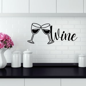 Wine Metal Sign | Kitchen Wine Decor | Wine Bar Sign | Bar Metal Sign | Kitchen Metal Sign | Kitchen Wine Sign