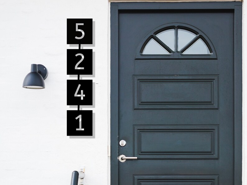 Retro House Numbers Mid Century House Number House Numbers Etsy