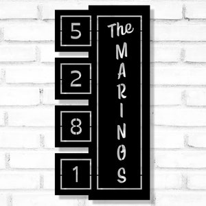 Retro Address Sign | Retro House Address | Retro House Numbers  | Mid Century Modern Home Numbers | Personalized Address Numbers