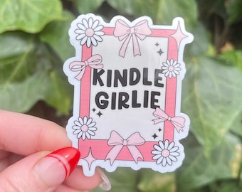 Kindle Girlie Sticker | Bookish Sticker | Kindle Stickers | Booktok Stickers | Bookstagram Sticker | Vinyl Sticker