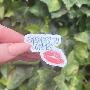 Enemies to Lovers Sticker | Bookish Sticker | Kindle Stickers | Booktok Stickers | Vinyl Sticker