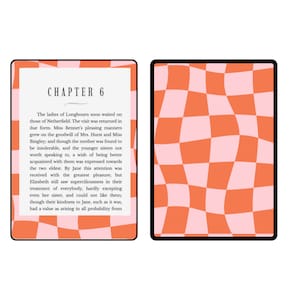 Kindle Skin | Kindle Paperwhite Skins | Kindle Stickers | Kindle Skins | Paperwhite Decal | Warped Checker Pattern | Kindle Vinyl