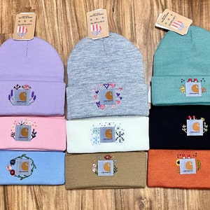 Baby blue carhartt beanie hotsell