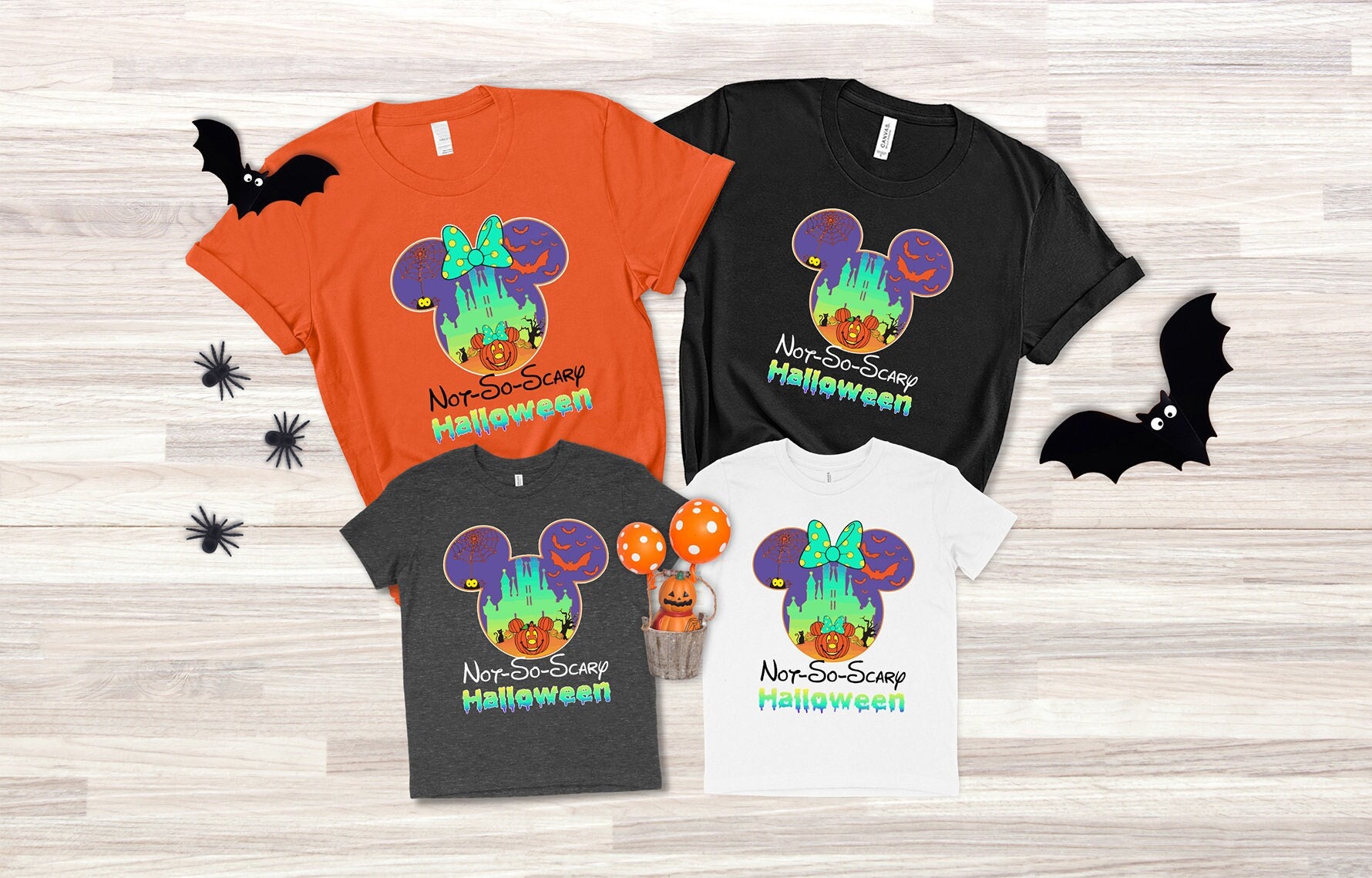 Stitch Cute Halloween Costume Shirt, Mickey Not So Scary Party Tee