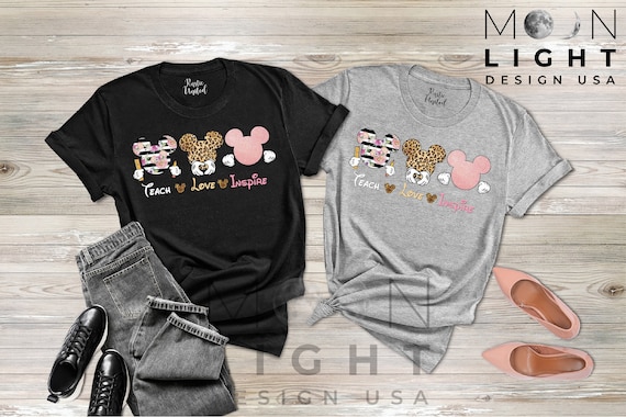 Leopard Mom Mickey Ears Shirt, Disney Castle Mouse Ears, Unique Disney Gifts  for Moms - The best gifts are made with Love