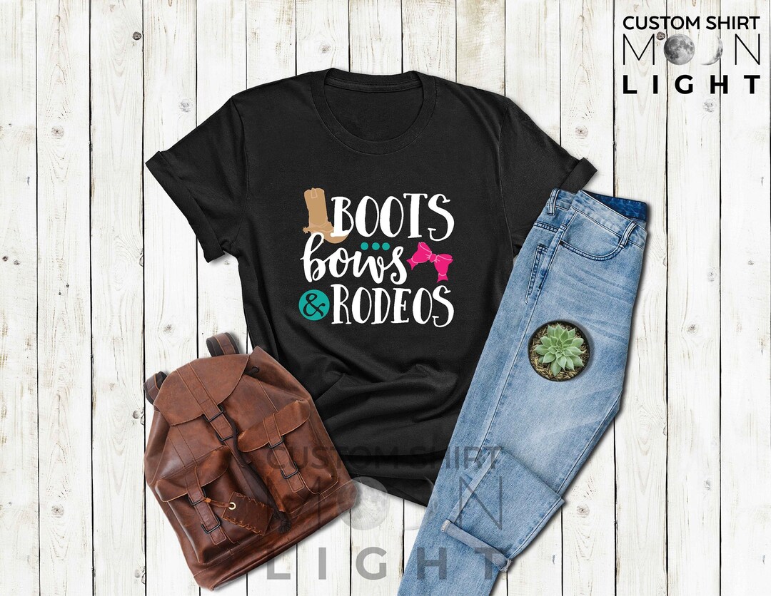 Boots Bows and Rodeos Shirt,western Lover Tee,western Shirt for Women ...