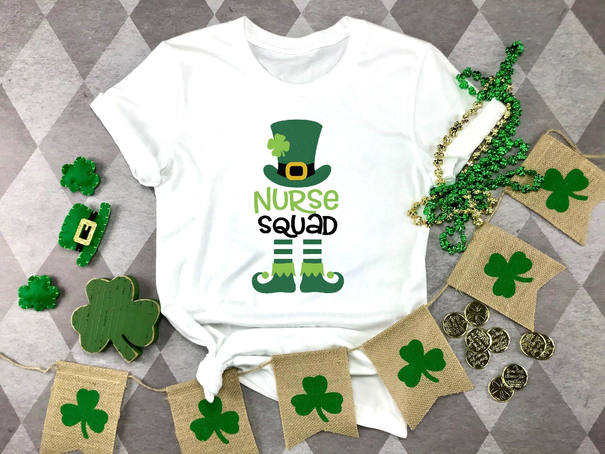 Discover Nurse Squad Shirt,St. Patrick's Day Shirt, Irish Nurse Gift