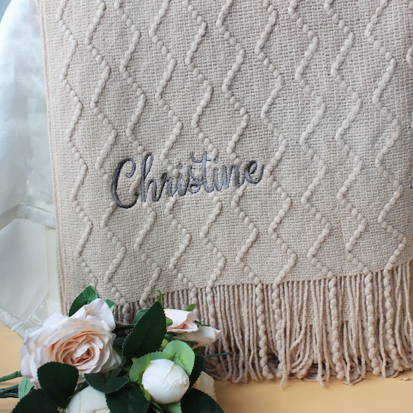 Monogrammed Blanket Etsy