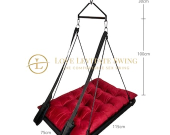 Love Levitate Sex Swing in Red - The Comfortable Sex Swing