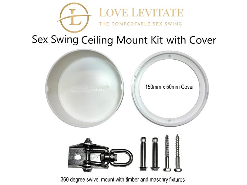 KIT: Sex Swing Ceiling Mount Kit and Discreet Cover image 4