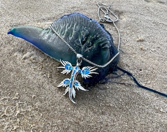 Blue Dragon Opal Necklace