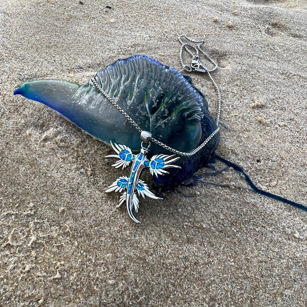 Blue Dragon Opal Necklace