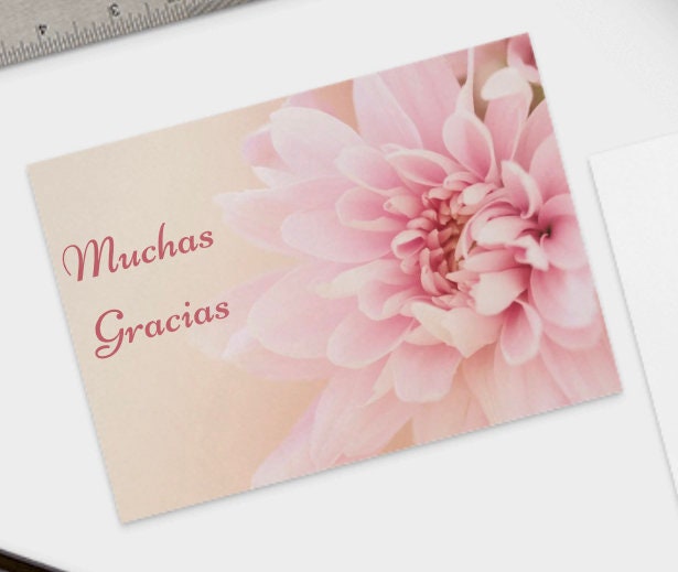 Muchas Gracias Greeting Card Digital Printable Spanish Thank - Etsy