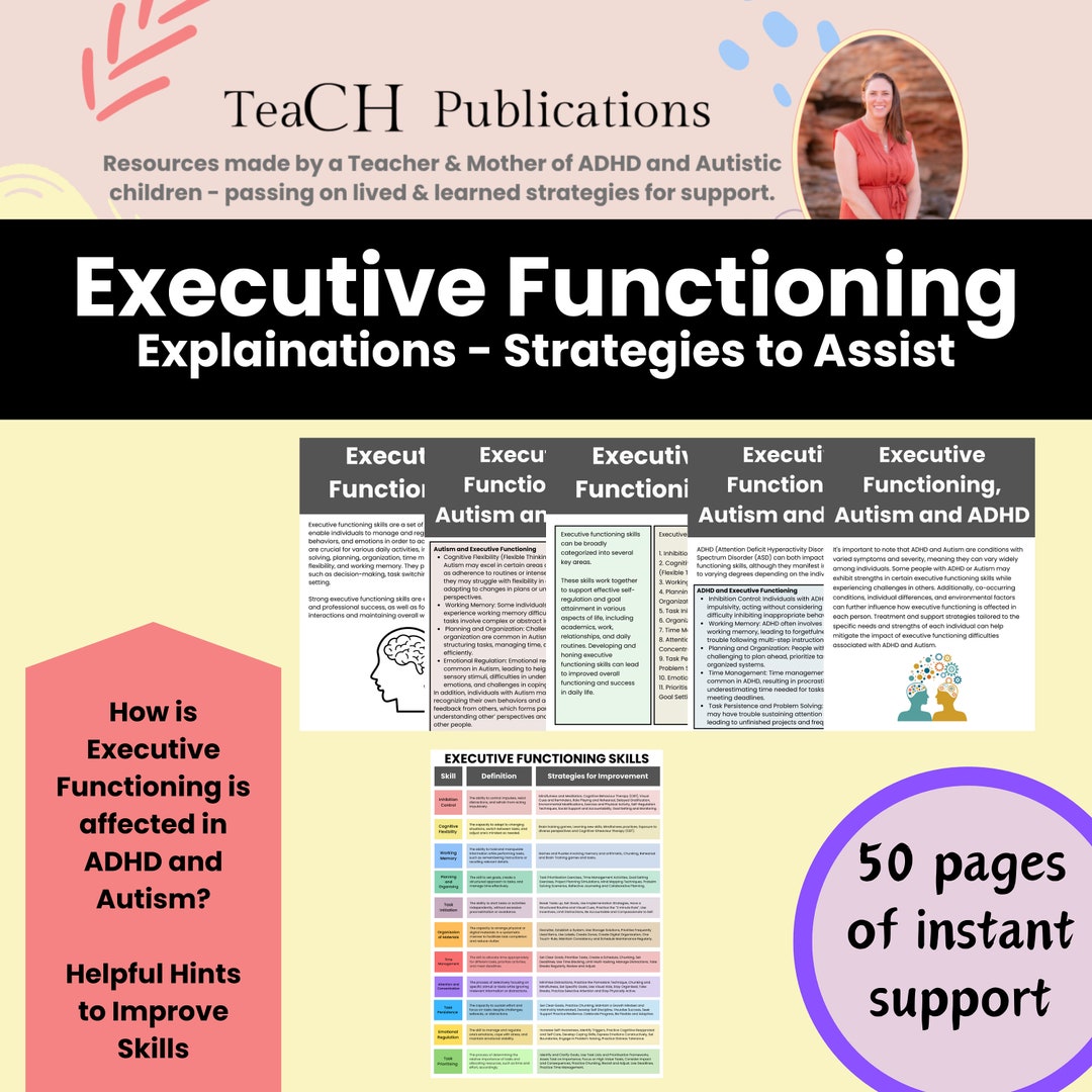 Executive Functioning Skills Guide: ADHD & Autism Support Tools ...
