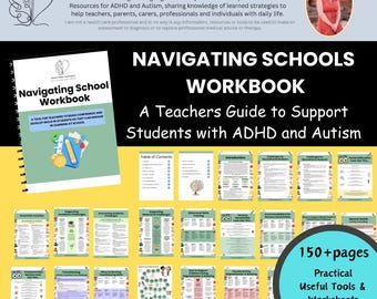 Materiały dla nauczycieli dotyczące ADHD i autyzmu: Zeszyt ćwiczeń do nauki w klasie (do pobrania w wersji cyfrowej)