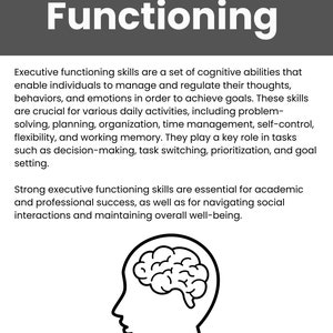 Executive Functioning In Autism And Adhd Etsy