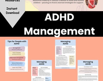 ADHD Management Tools: Therapy & Parent Support (Digital Download)