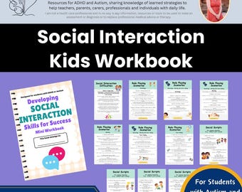 Social Skills Workbook: Autism & ADHD Communication Tool (PDF Download)