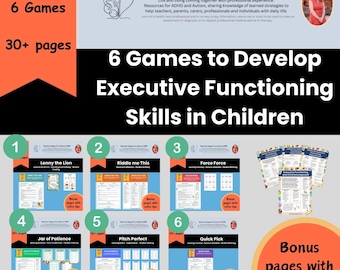 Exekutive Funktionsspiele: ADHD & Autismus Unterstützung (Digitaler Download)