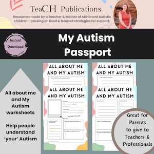 Classe inclusive ressource pour l'enseignant Soutien aux personnes handicapées Autisme TDAH Fiche de communication à distribuer au thérapeute Feuille de travail sur la neurodiversité