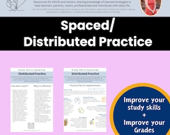 Spaced Practice Study Skills Planner: Memory Retention (Digital Download)