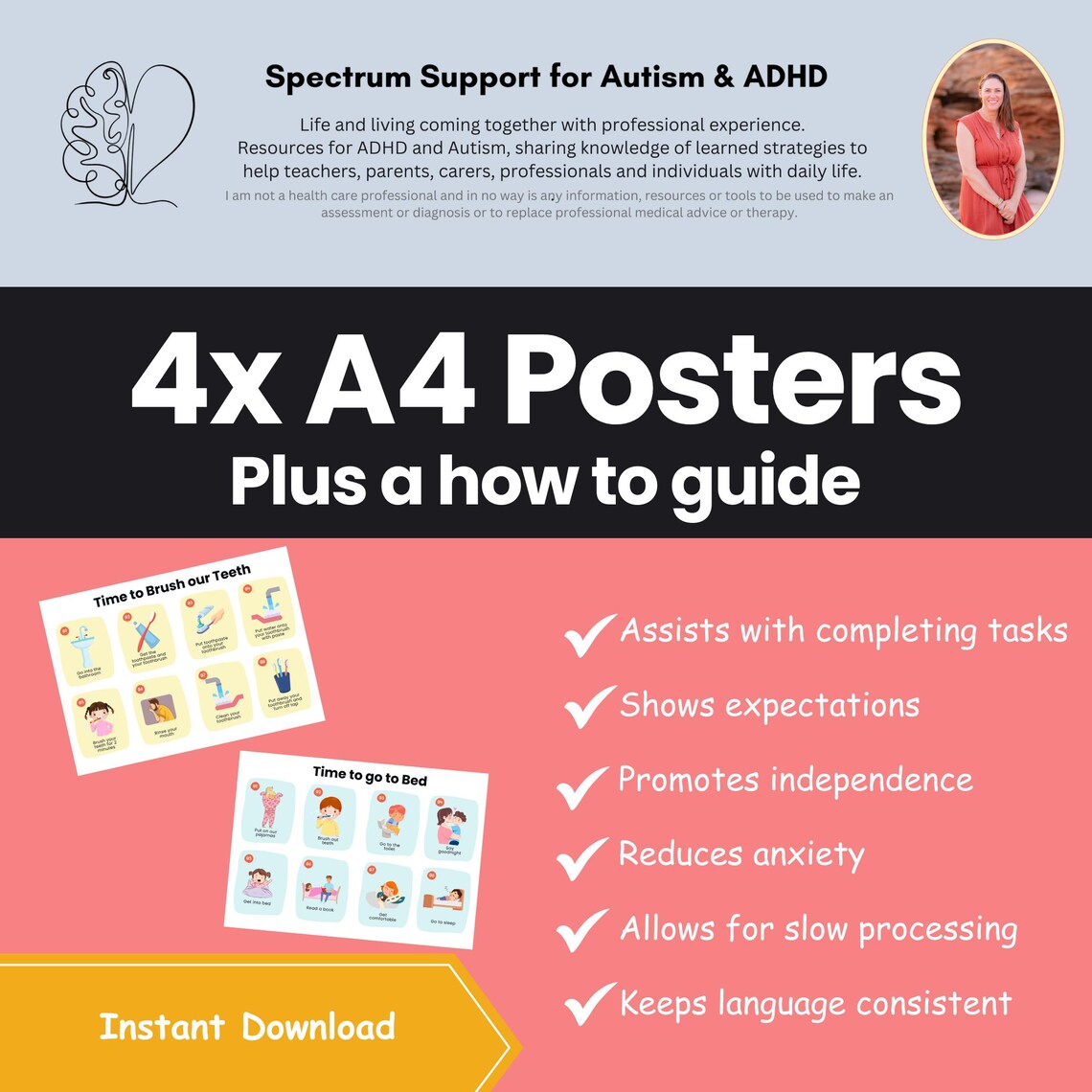 Step by Step Visual Instructions With Pictures for Home Autism Parent ...